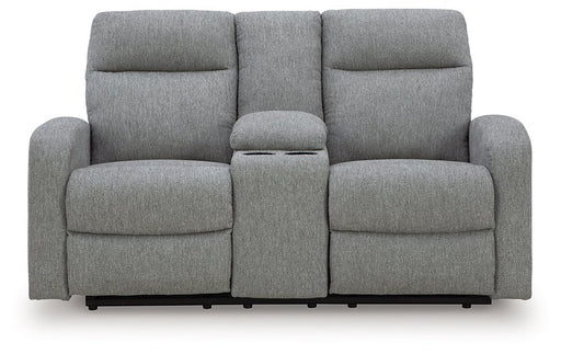 Gauntlet Reclining Loveseat with Console - Furniture Home Store (Hanford, CA)