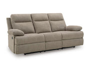 Side-Swipe Reclining Sofa with Drop Down Table - Furniture Home Store (Hanford, CA)