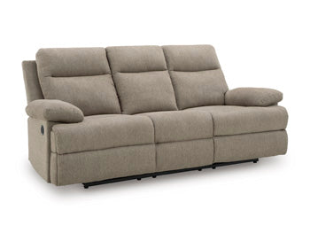 Side-Swipe Reclining Sofa with Drop Down Table - Furniture Home Store (Hanford, CA)