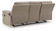 Side-Swipe Reclining Sofa with Drop Down Table - Furniture Home Store (Hanford, CA)