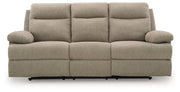 Side-Swipe Reclining Sofa with Drop Down Table - Furniture Home Store (Hanford, CA)