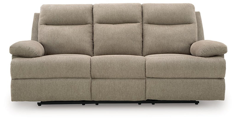 Side-Swipe Reclining Sofa with Drop Down Table - Furniture Home Store (Hanford, CA)