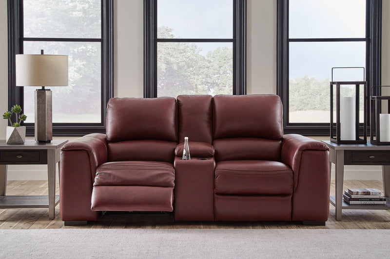 Alessandro Power Reclining Loveseat with Console - Furniture Home Store (Hanford, CA)
