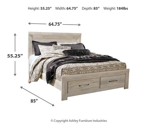 Bellaby Bed with 2 Storage Drawers - Furniture Home Store (Hanford, CA)