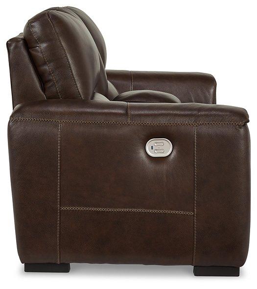 Alessandro Power Reclining Loveseat with Console - Furniture Home Store (Hanford, CA)