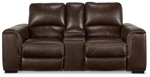 Alessandro Power Reclining Loveseat with Console - Furniture Home Store (Hanford, CA)