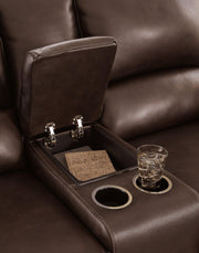 Alessandro Power Reclining Loveseat with Console - Furniture Home Store (Hanford, CA)