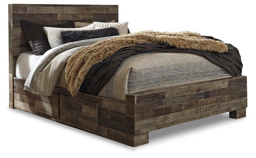 Derekson Bed with 2 Side Storage - Furniture Home Store (Hanford, CA)