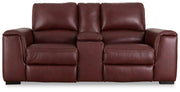 Alessandro Power Reclining Loveseat with Console - Furniture Home Store (Hanford, CA)
