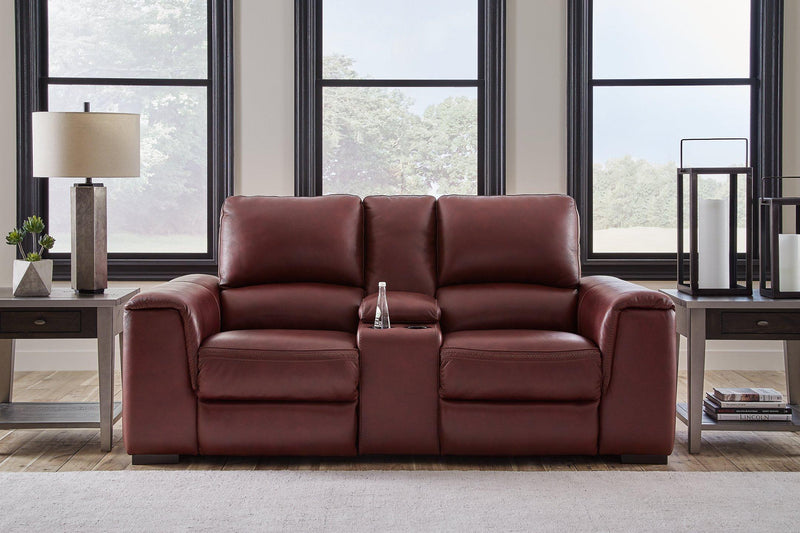 Alessandro Power Reclining Loveseat with Console - Furniture Home Store (Hanford, CA)
