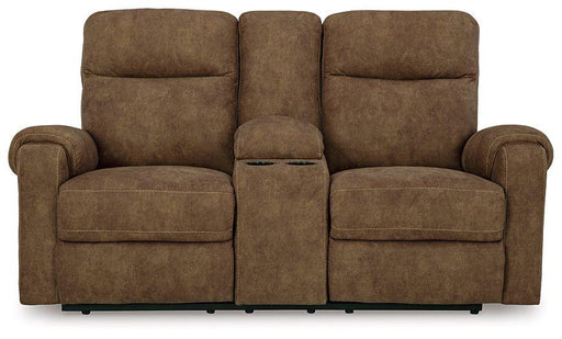 Edenwold Reclining Loveseat with Console - Furniture Home Store (Hanford, CA)