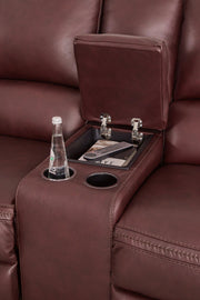 Alessandro Power Reclining Loveseat with Console - Furniture Home Store (Hanford, CA)