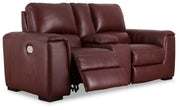 Alessandro Power Reclining Loveseat with Console - Furniture Home Store (Hanford, CA)