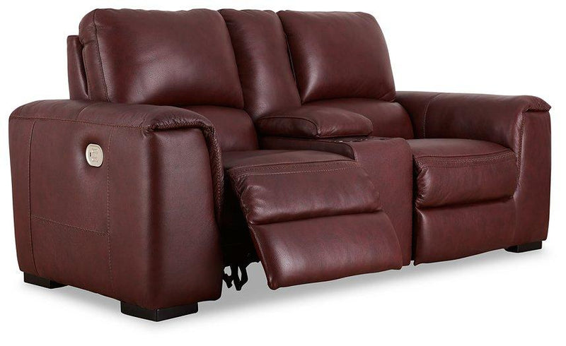 Alessandro Power Reclining Loveseat with Console - Furniture Home Store (Hanford, CA)