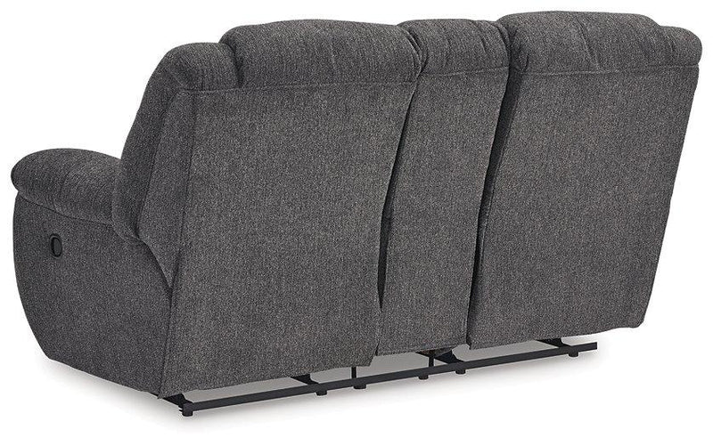 Foreside Reclining Loveseat with Console - Furniture Home Store (Hanford, CA)