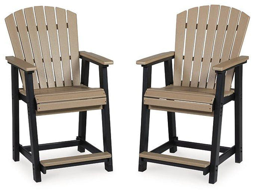 Fairen Trail Outdoor Counter Height Bar Stool (Set of 2) - Furniture Home Store (Hanford, CA)