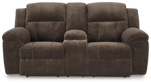 Frohn Reclining Loveseat with Console - Furniture Home Store (Hanford, CA)