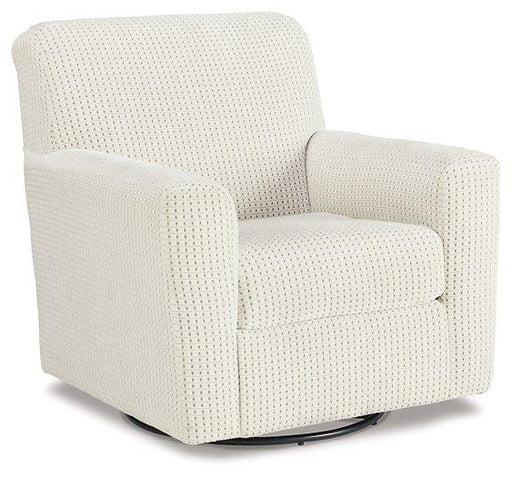 Herstow Swivel Glider Accent Chair - Furniture Home Store (Hanford, CA)