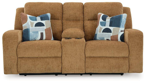 Kanlow Reclining Loveseat with Console - Furniture Home Store (Hanford, CA)