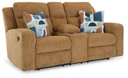 Kanlow Reclining Loveseat with Console - Furniture Home Store (Hanford, CA)