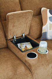 Kanlow Reclining Loveseat with Console - Furniture Home Store (Hanford, CA)