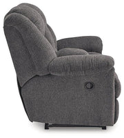 Foreside Reclining Loveseat with Console - Furniture Home Store (Hanford, CA)
