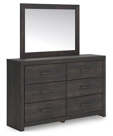 Hollivern Dresser and Mirror - Furniture Home Store (Hanford, CA)