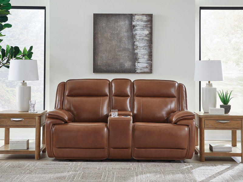 Healy Pier Power Reclining Loveseat with Console - Furniture Home Store (Hanford, CA)