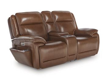 Healy Pier Power Reclining Loveseat with Console - Furniture Home Store (Hanford, CA)