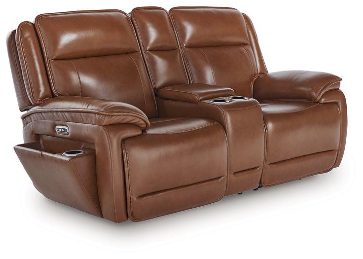 Healy Pier Power Reclining Loveseat with Console - Furniture Home Store (Hanford, CA)