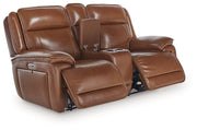 Healy Pier Power Reclining Loveseat with Console - Furniture Home Store (Hanford, CA)
