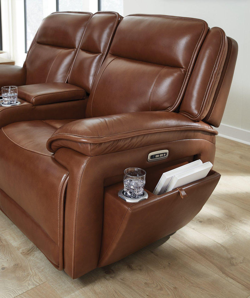 Healy Pier Power Reclining Loveseat with Console - Furniture Home Store (Hanford, CA)