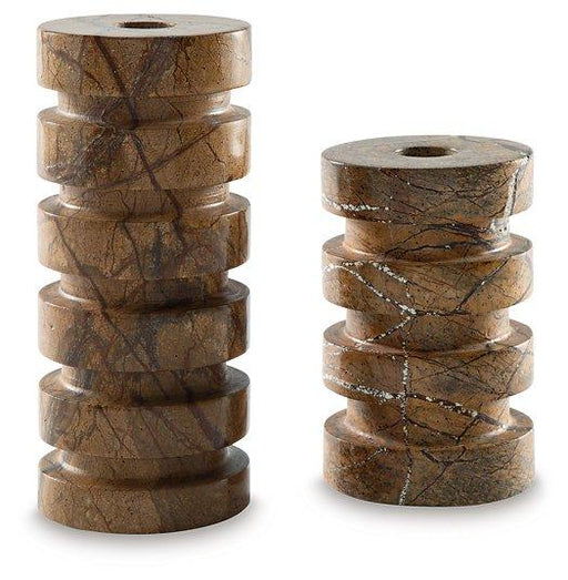 Emsleyfield Candle Holder Set (Set of 2) - Furniture Home Store (Hanford, CA)