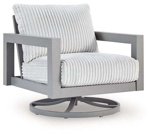 Hurley Park Outdoor Swivel Chair with Cushion - Furniture Home Store (Hanford, CA)