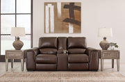 Alessandro Power Reclining Loveseat with Console - Furniture Home Store (Hanford, CA)