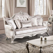 Acapulco White & Espresso Sofa - Furniture Home Store (Hanford, CA)
