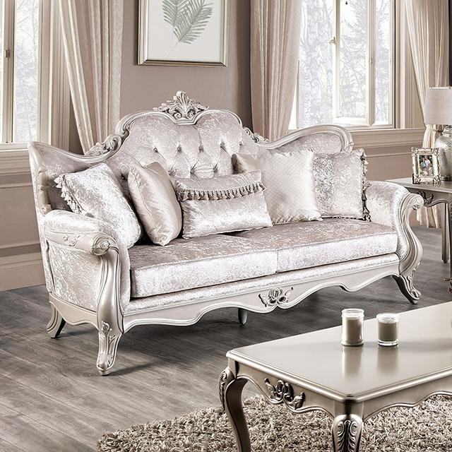 Acapulco White & Espresso Sofa - Furniture Home Store (Hanford, CA)