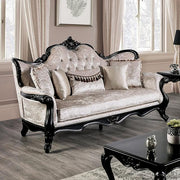 Acapulco White & Espresso Sofa - Furniture Home Store (Hanford, CA)