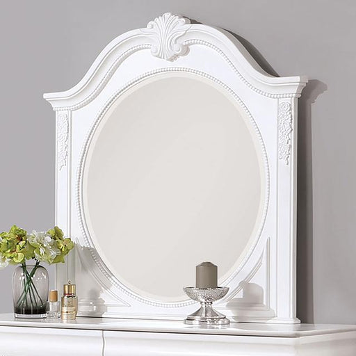 ALECIA Mirror, White - Furniture Home Store (Hanford, CA)