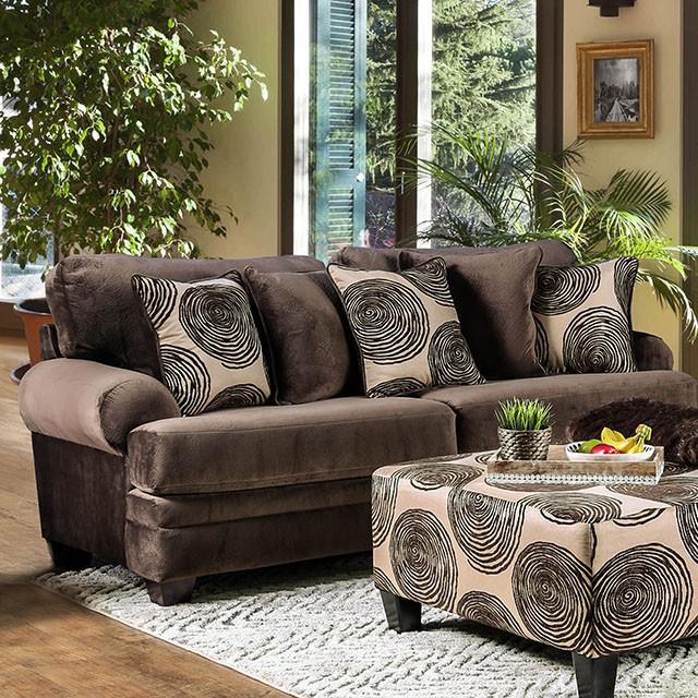Bonaventura Brown Sofa - Furniture Home Store (Hanford, CA)