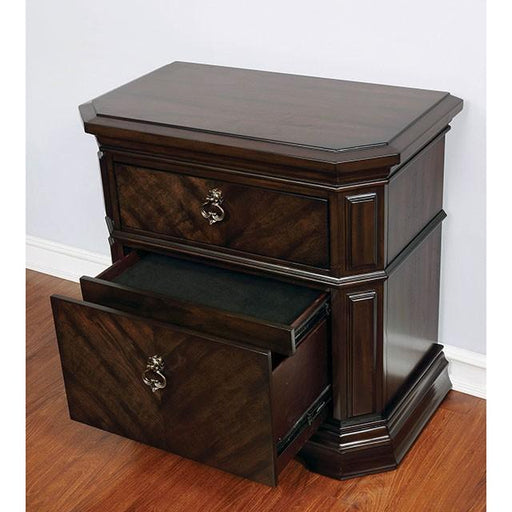 Calliope Espresso Night Stand - Furniture Home Store (Hanford, CA)