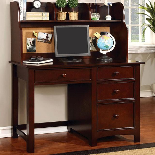 Carus Cherry Twin Bed - Furniture Home Store (Hanford, CA)