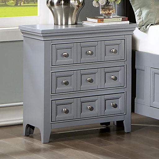 CASTLILE Night Stand w/ USB, Gray - Furniture Home Store (Hanford, CA)