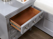 CASTLILE Night Stand w/ USB, Gray - Furniture Home Store (Hanford, CA)