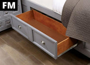 CASTILE Cal.King, E.King, Full, Queen, & Twin Bed, White, Pink, & Grey - Furniture Home Store (Hanford, CA)