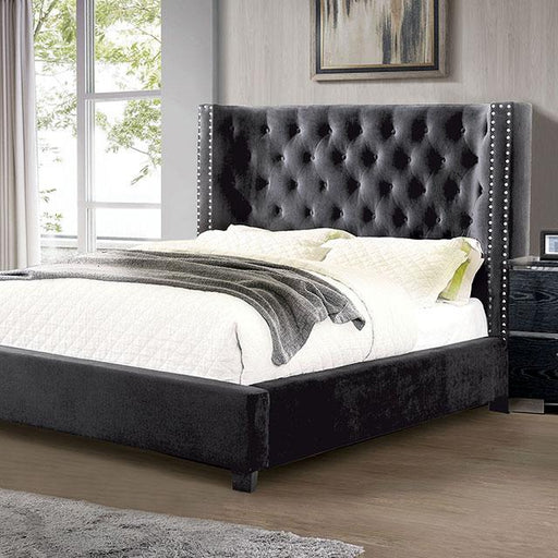 Cayla Bed Silver & Grey - Furniture Home Store (Hanford, CA)