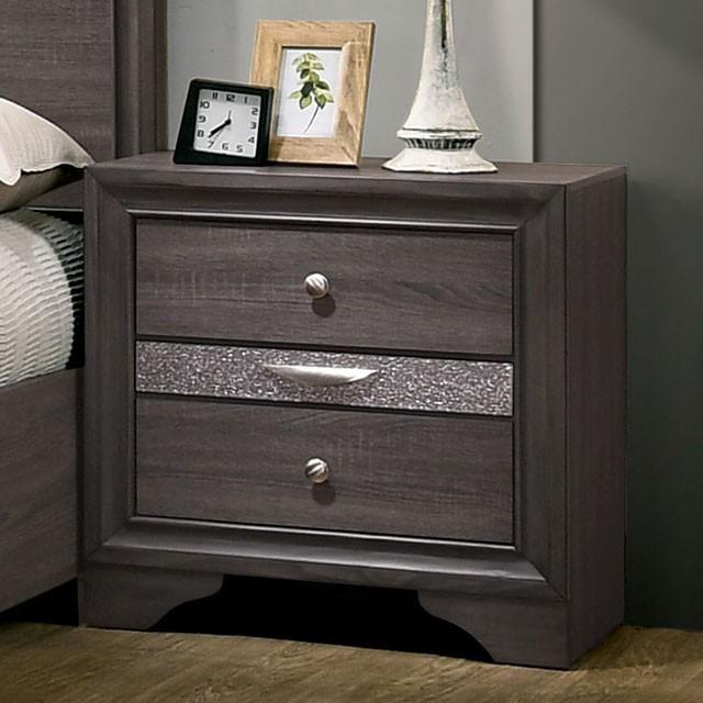 Chrissy Gray Night Stand - Furniture Home Store (Hanford, CA)