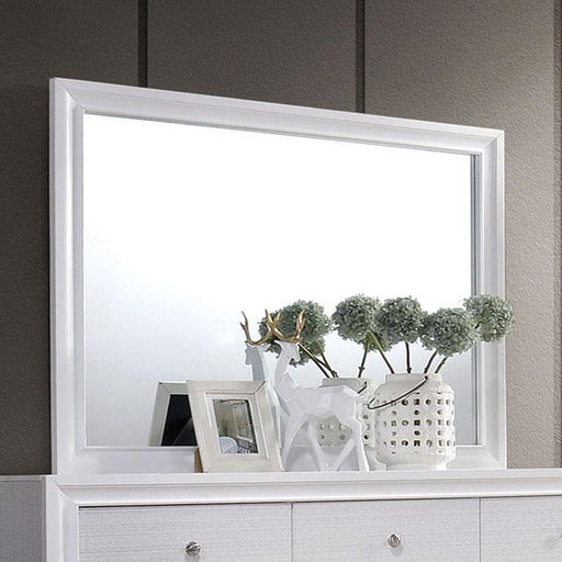 Chrissy White Mirror - Furniture Home Store (Hanford, CA)