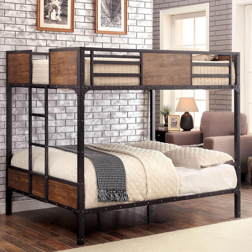 CLAPTON Black Full/Full Bunk Bed - Furniture Home Store (Hanford, CA)