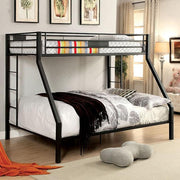CLAREN Black Twin/Queen Bunk Bed - Furniture Home Store (Hanford, CA)